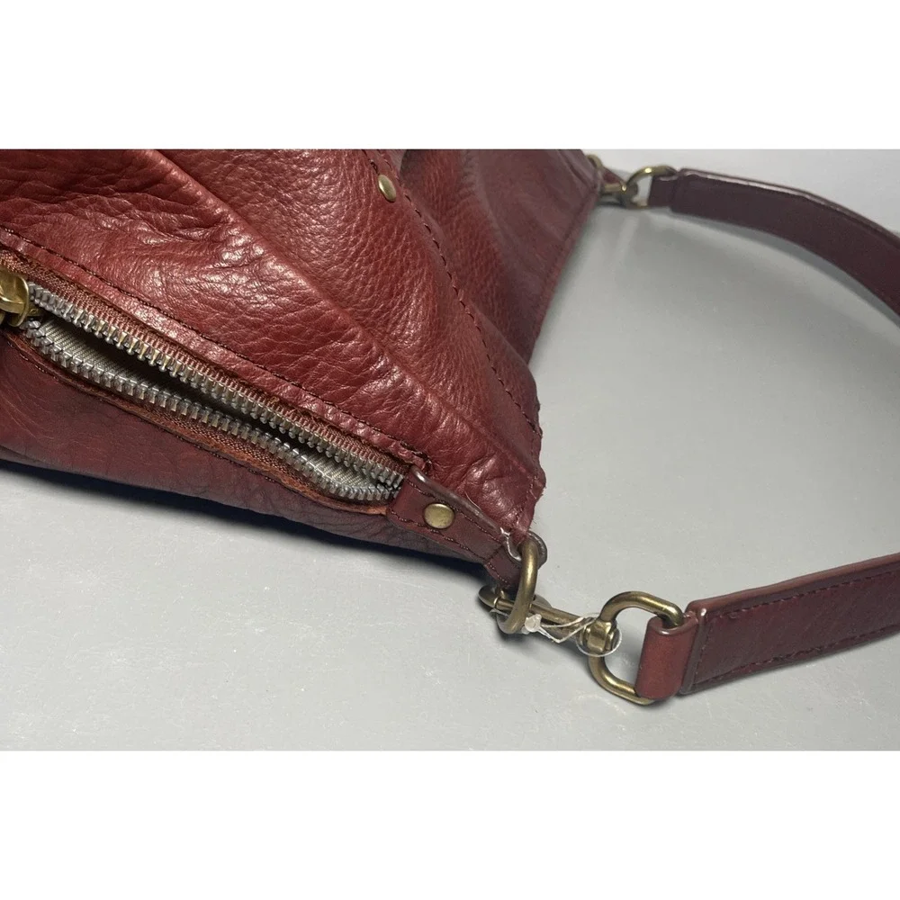 American Leather Co. Burgundy Shoulder Bag